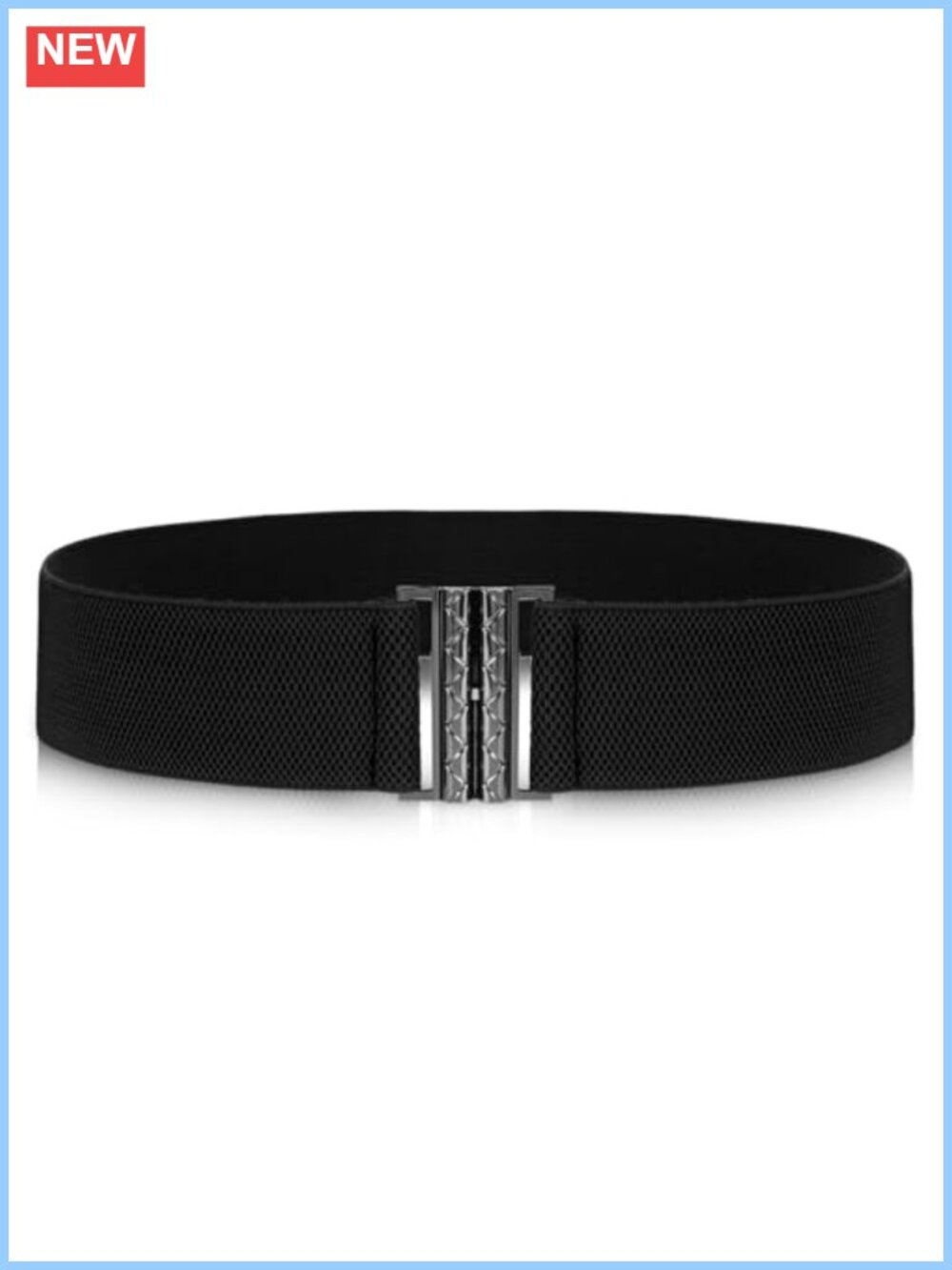 Wide Stretchy Elastic Waist Belt Women Vintage Cinch Buckle Dress